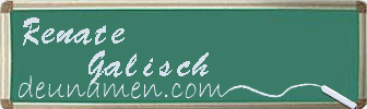 Renate Galisch Visitenkarte